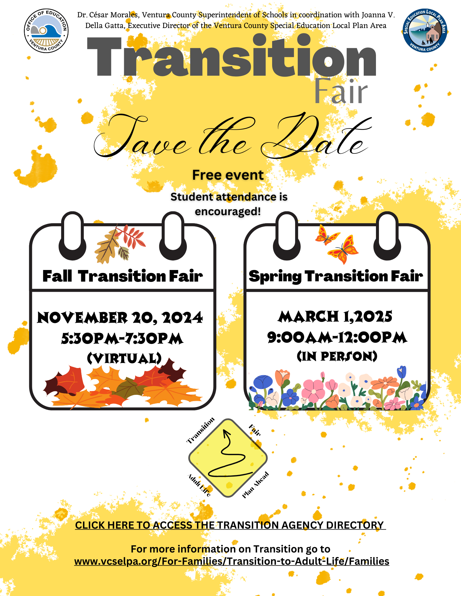 Transition Fair Save the date flyer english